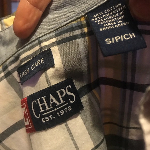 Newly Vintage Chaps Madras Button Front Shirt - Picture 2 of 4